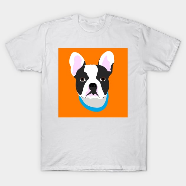 Minimalist French Bulldog T-Shirt by JustGottaDraw